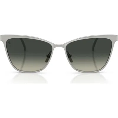 Ferrari 56mm Cat Eye Sunglasses In Gray