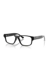 Ferrari 56mm Rectangle Optical Glasses In Black