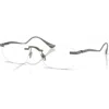 Ferrari 56mm Rectangle Optical Glasses In White