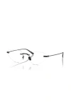 Ferrari 57mm Irregular Optical Glasses In Black