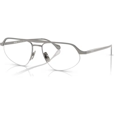 Ferrari 57mm Irregular Optical Glasses In Metallic