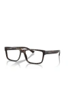Ferrari 57mm Rectangle Optical Glasses In Brown