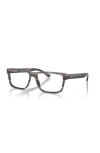 Ferrari 57mm Rectangle Optical Glasses In Gray