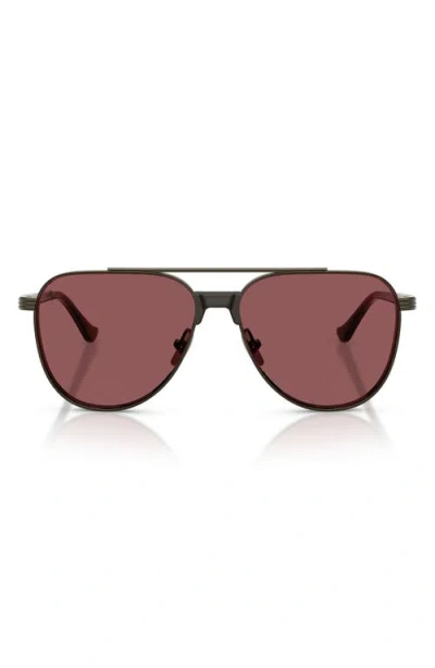 Ferrari 59mm Pilot Sunglasses In Black
