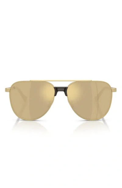 Ferrari 59mm Pilot Sunglasses In Gold