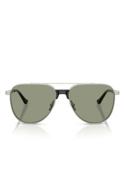 Ferrari 59mm Pilot Sunglasses In White