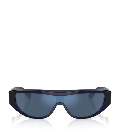 Ferrari Acetate Rectangle Sunglasses In Blue