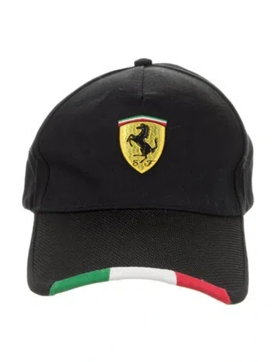 Pre-owned Ferrari Adjustable Baseball Cap In Black