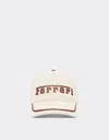 Ferrari Baseball Cap With Embroidered  Logo And Leather Details In Hide