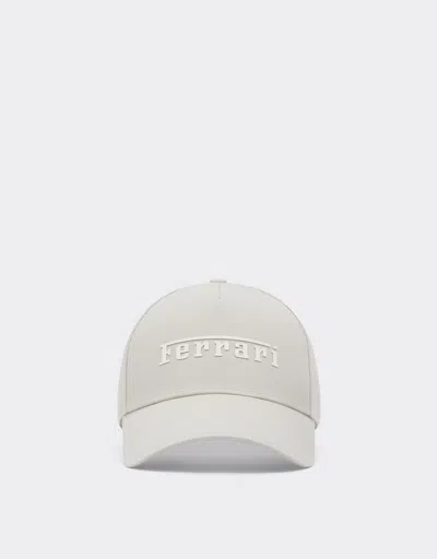 Ferrari Baseball Cap With  Logo In Black Matt