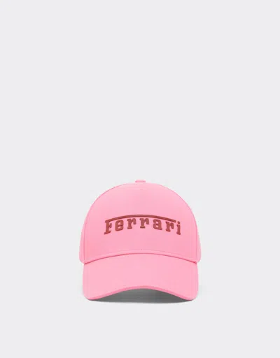 Ferrari Baseball Cap With Rubberized  Logo