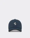 Ferrari Baseball Hat With Contrast Band In Navy