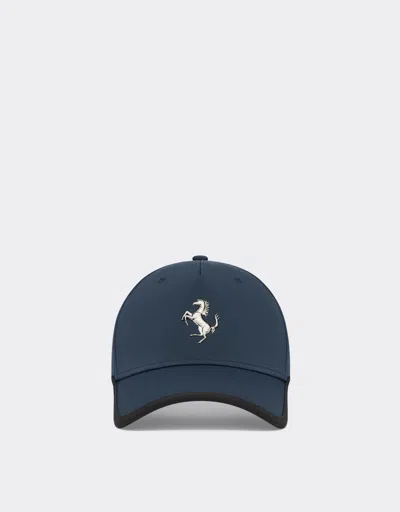 Ferrari Baseball Hat With Contrast Band In Navy