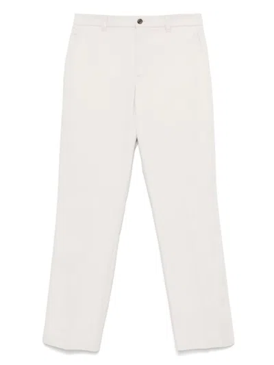 Ferrari Beige Cotton Trousers In White