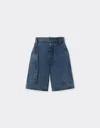 Ferrari Bermuda Shorts In Denim