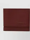 Ferrari Bi-fold Leather Wallet Featuring Logo In Red