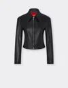 Ferrari Biker Jacket In Nappa Leather In Black