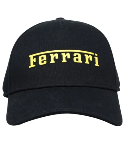 Ferrari Black Cotton Hat