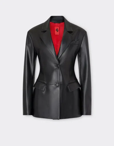 Ferrari Blazer In Nappa Leather In Black