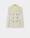 Ferrari Blazer In Two-tone Double-sided Tech Fabric In Ecru