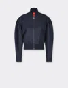 Ferrari Bomber Jacket In Q-cycle® Twill In Navy