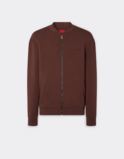 Ferrari Bomber Sweatshirt In Scuba Fabric