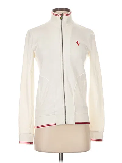 Pre-owned Ferrari Cardigan Sweater In White