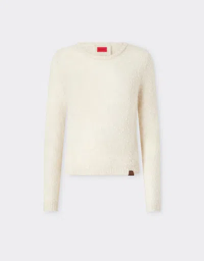 Ferrari Cashmere And Silk Knit In Brown