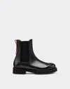 Ferrari Chelsea Ankle Boot In Matte Leather In Black