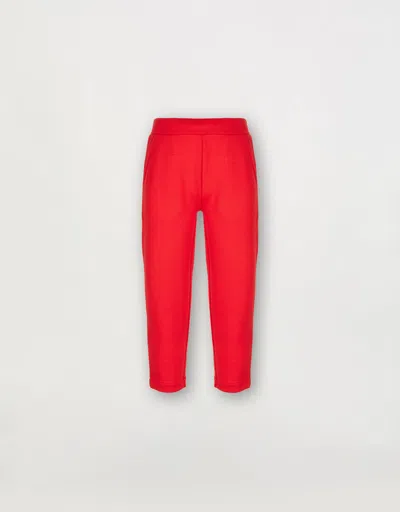 Ferrari Children's Joggers With  Logo Tape In Rosso Corsa