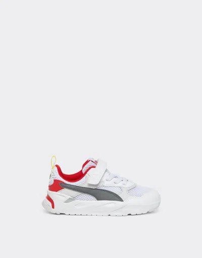 Ferrari Children's Puma For Scuderia  Trinity Trainers In Optical White