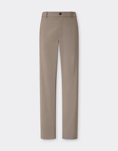 Ferrari Chino Pants In Cool Q-cycle® Wool In Brown