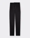 Ferrari Chinos In Stretch Satin Twill In Black