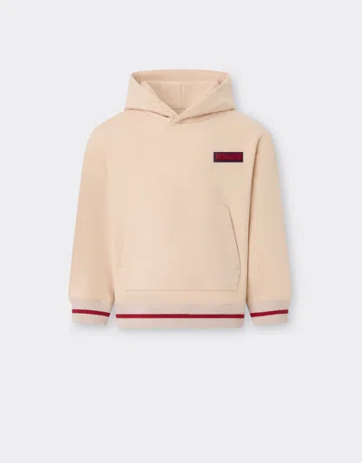 Ferrari Cotton Hooded Sweatshirt In Pink