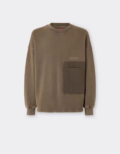 Ferrari Cotton Sweatshirt With Pocket