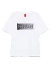 Ferrari Logo-graphic Cotton T-shirt In White