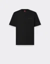 Ferrari Cotton T-shirt With  Logo In Black