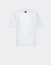 Ferrari Cotton T-shirt With  Logo In Optical White