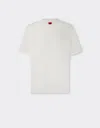 Ferrari Cotton T-shirt With  Logo In Optical White