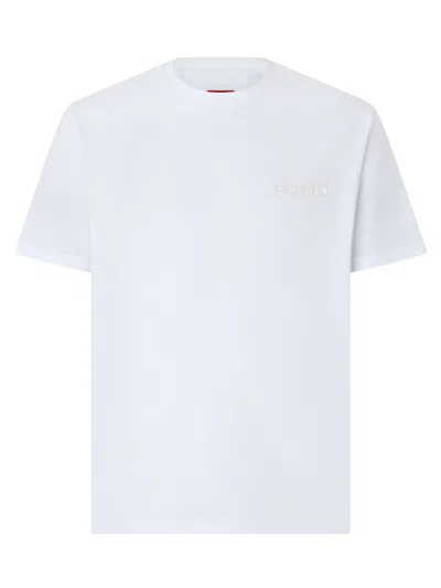 Ferrari Cotton T-shirt In White