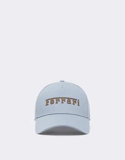 Ferrari Cotton Twill Baseball Cap In Neutral