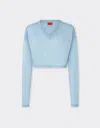 Ferrari Cropped Jumper In Cashmere And Silk
