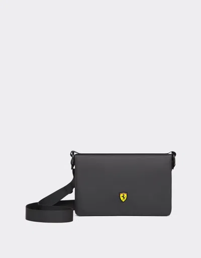 Ferrari Crossbody Bag With  Scudetto In Nero