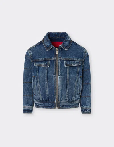 Ferrari Denim Jacket In Blue