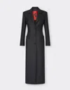 Ferrari Double Wool Coat In Black