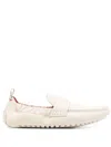 Ferrari Natural Leather Loafers In White