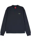 Ferrari Drop-shoulder Jersey Sweatshirt In Blue