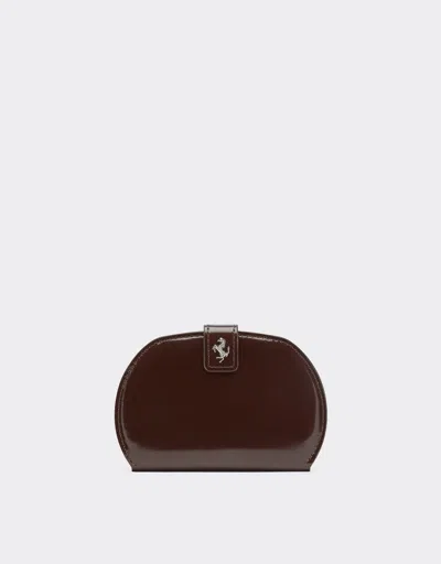 Ferrari Dino Glossy Leather Folding Wallet