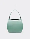 Ferrari Dino Handbag In Leather In Ficus Green