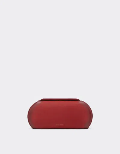 Ferrari Dino Wallet In Shaded Nubuck With Shoulder Strap